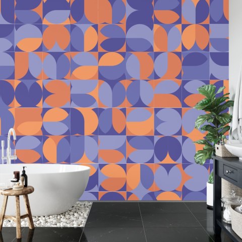 Fototapeta Retro Pattern, Geometric Colorful Abstract