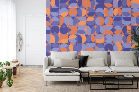 Fototapeta Retro Pattern, Geometric Colorful Abstract