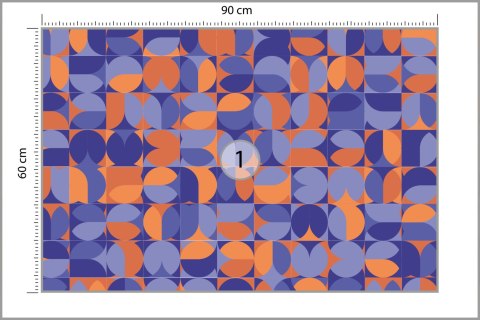 Fototapeta Retro Pattern, Geometric Colorful Abstract