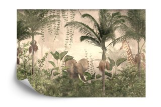 Fototapeta Tropical Trees And Leaves For Digital Printing Wallpaper, Custom Design Wallpaper - 3D