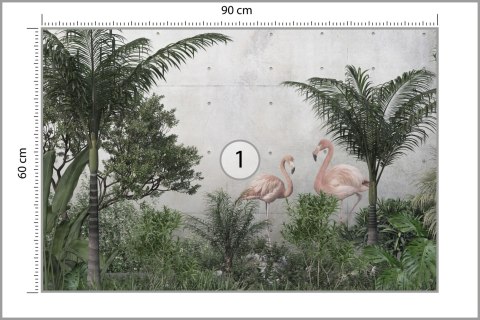 Fototapeta Tropical Trees And Leaves For Digital Printing Wallpaper, Custom Design Wallpaper - 3D