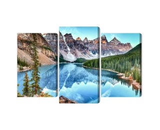 Obraz Wieloczęściowy Jezioro Moraine W Parku Narodowym Banff, Kanada