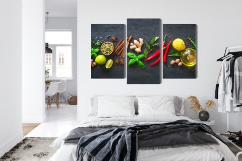 Obraz Wieloczęściowy Świeże Aromatyczne Przyprawy