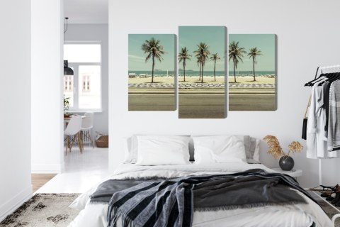 Obraz Wieloczęściowy Palmy Na Plaży Ipanema W Rio De Janeiro