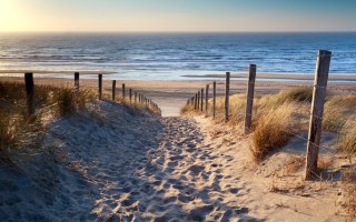 Obraz Wieloczęściowy Plaża Nad Morzem Północnym 3D