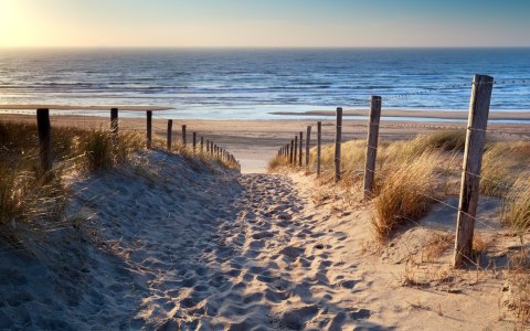 Obraz Wieloczęściowy Plaża Nad Morzem Północnym 3D