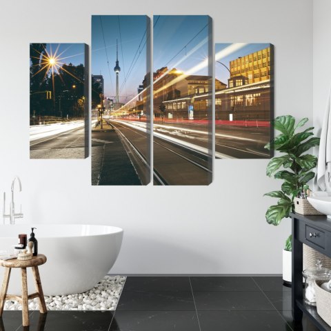 Obraz Wieloczęściowy Panoramiczny Widok Na Ulice Berlina