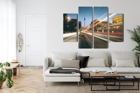 Obraz Wieloczęściowy Panoramiczny Widok Na Ulice Berlina