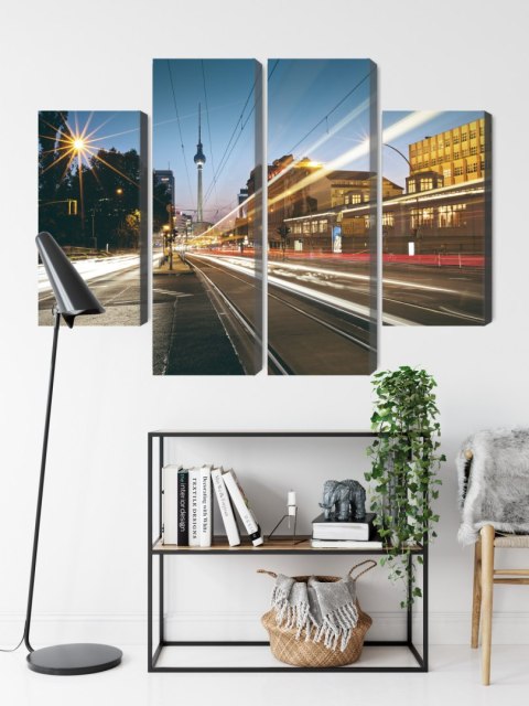 Obraz Wieloczęściowy Panoramiczny Widok Na Ulice Berlina