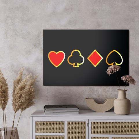 Obraz Na Płótnie Nowoczesne Symbole Kart