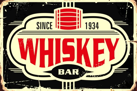 Obraz Na Płótnie Whisky W Stylu Vintage