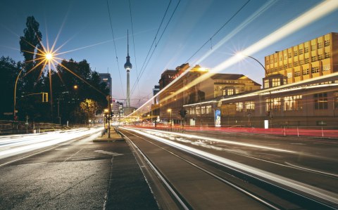 Obraz Wieloczęściowy Panoramiczny Widok Na Ulice Berlina