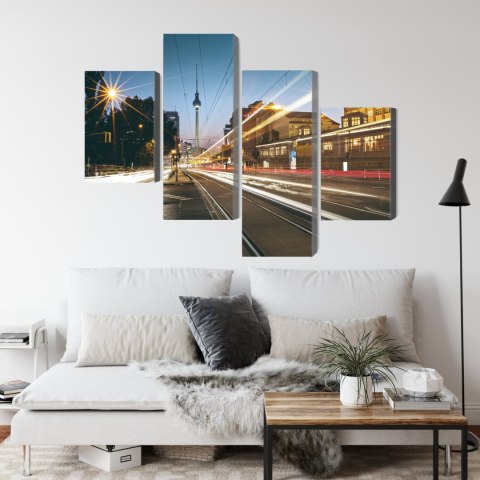Obraz Wieloczęściowy Panoramiczny Widok Na Ulice Berlina