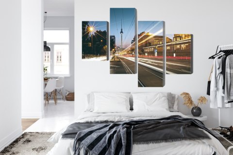 Obraz Wieloczęściowy Panoramiczny Widok Na Ulice Berlina