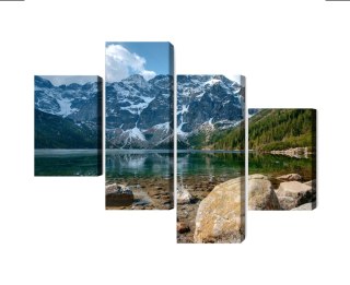 Obraz Wieloczęściowy Morskie Oko W Tatrach 3D