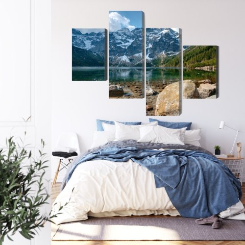 Obraz Wieloczęściowy Morskie Oko W Tatrach 3D