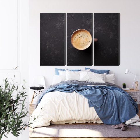 Obraz Wieloczęściowy Filiżanka Świeżej Kawy