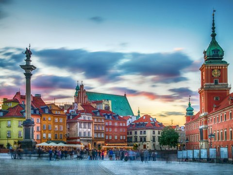 Obraz Wieloczęściowy Panorama Zamku Królewskiego W Warszawie