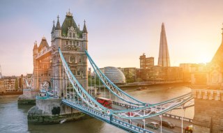 Obraz Wieloczęściowy Tower Bridge O Wschodzie Słońca